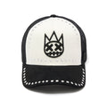 Cult's Mesh Back Trucker Hat "Divine Sounds" In Black/White