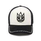 Cult's Mesh Back Trucker Hat "Divine Sounds" In Black/White