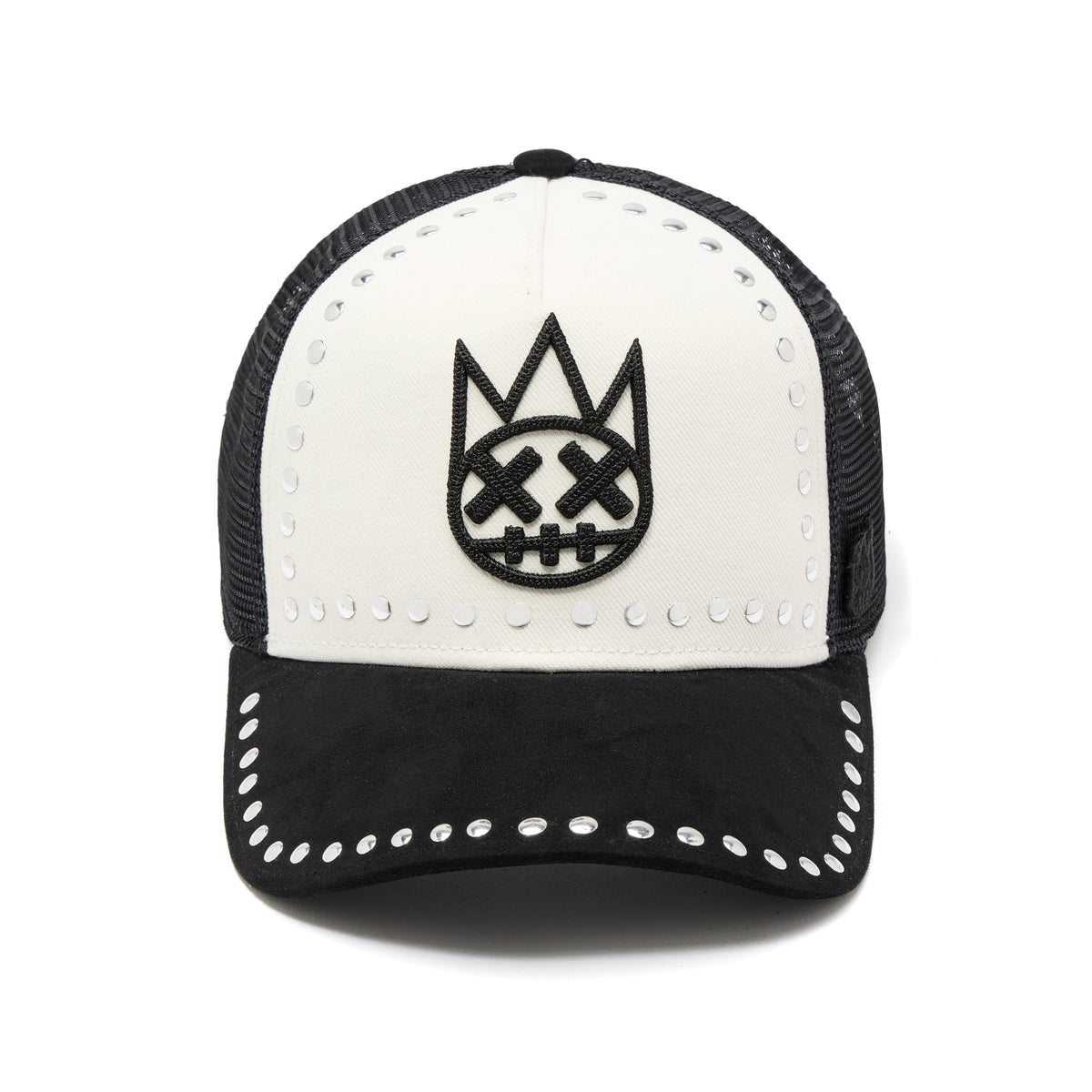 Cult's Mesh Back Trucker Hat "Divine Sounds" In Black/White