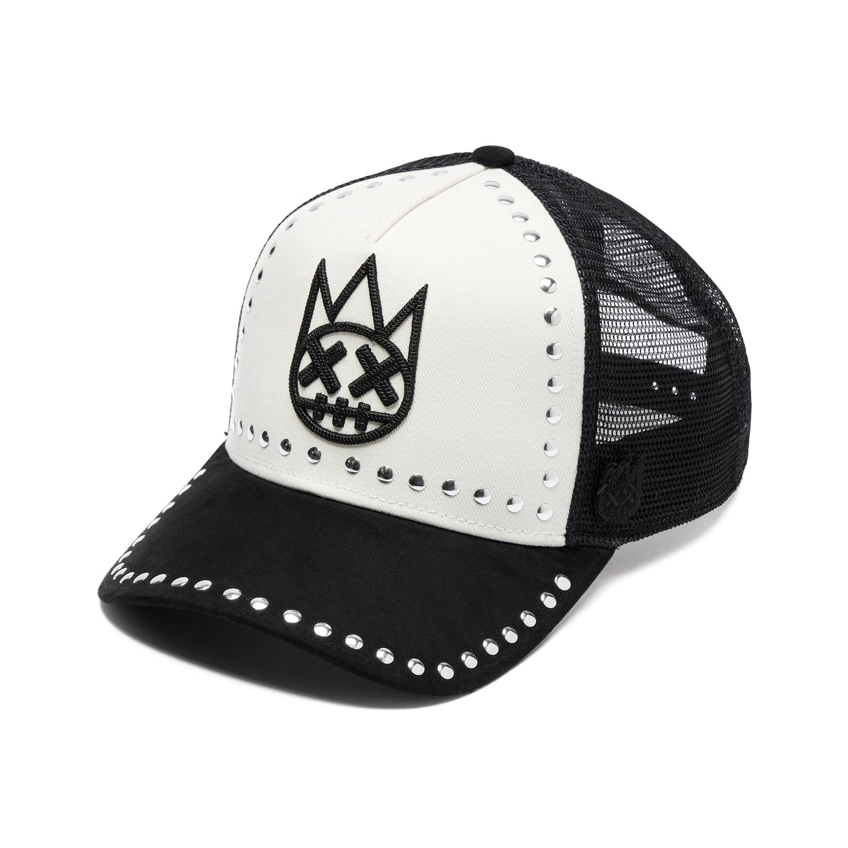 Cult's Mesh Back Trucker Hat "Divine Sounds" In Black/White