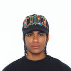 Cult's Mesh Back Trucker Hat "Stained Glass" In Black