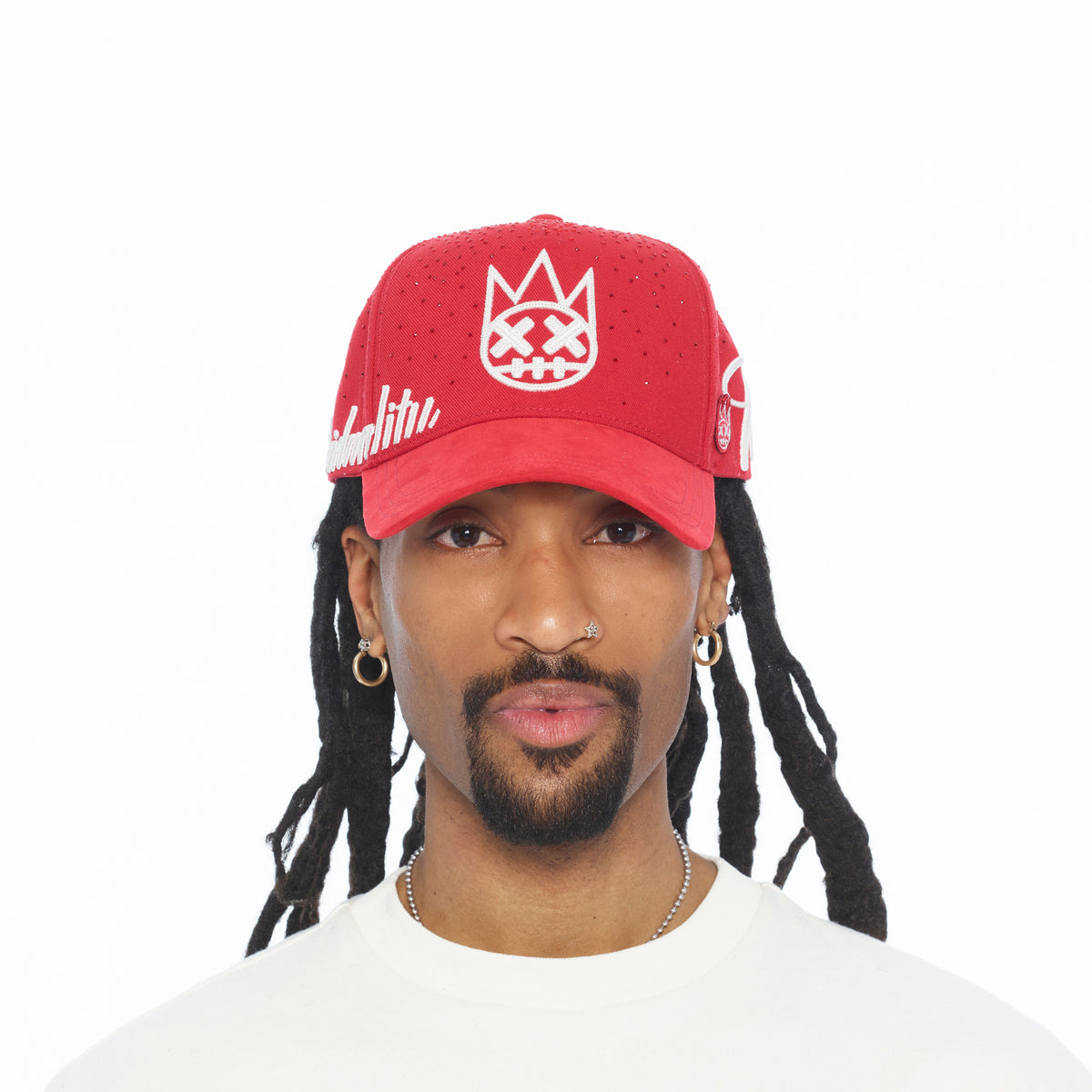 Cult's A Frame Trucker Hat "Crystal Burst" In Racing Red