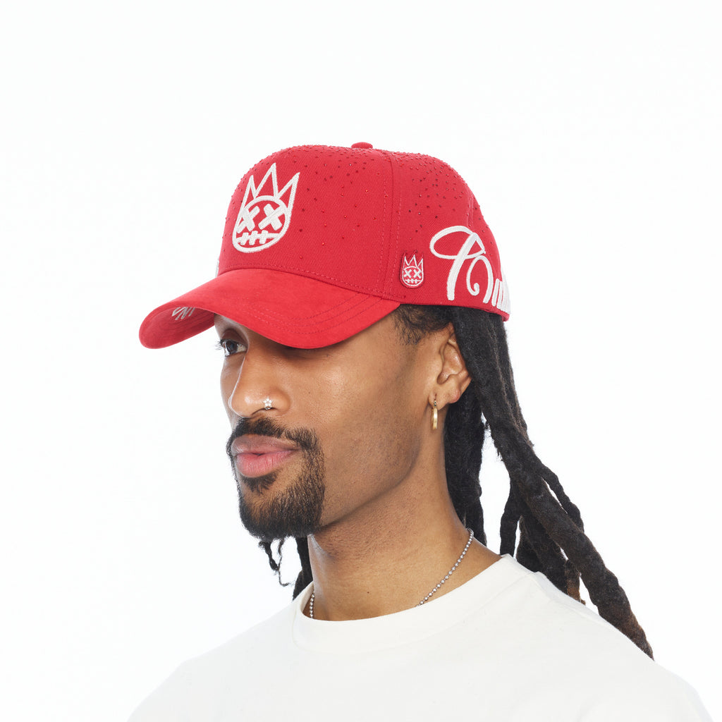 Cult's A Frame Trucker Hat "Crystal Burst" In Racing Red