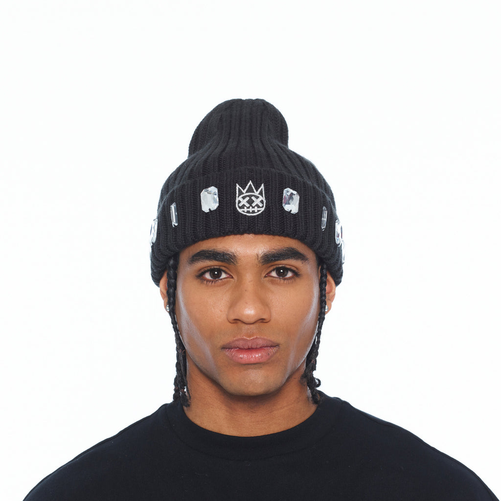Cult's Knit Hat "Gem" In Black