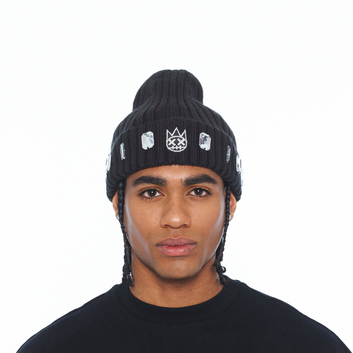 Cult's Knit Hat "Gem" In Black