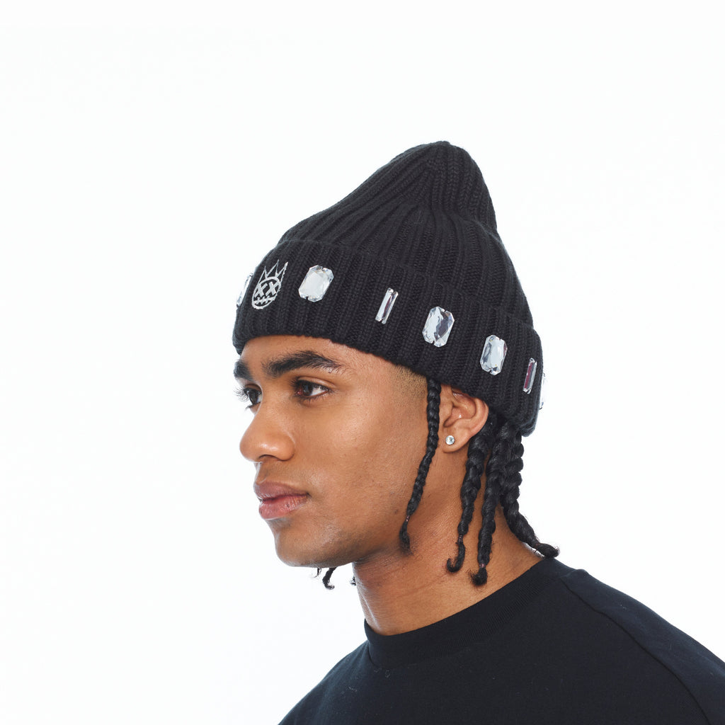 Cult's Knit Hat "Gem" In Black