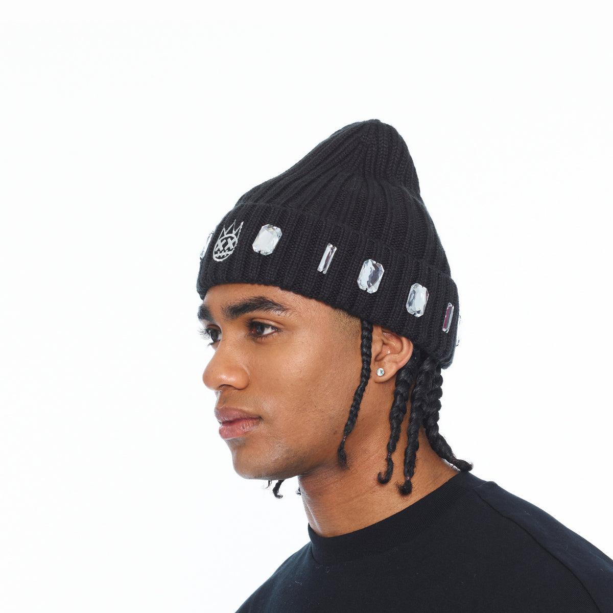 Cult's Knit Hat "Gem" In Black