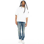 Cult's Oversized Short Sleeve Crew Neck Tee In White