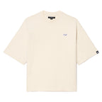 Cult's Oversized Short Sleeve Crew Neck Tee In Winter White