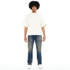 Cult's Oversized Short Sleeve Crew Neck Tee In Winter White