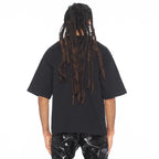 Cult's Oversized Short Sleeve Crew Neck Tee In Black