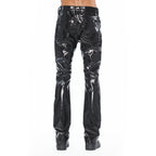 Cult's Patten Leather Lenny Bootcut 603 Jeans In Black