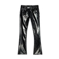 Cult's Patten Leather Lenny Bootcut 603 Jeans In Black