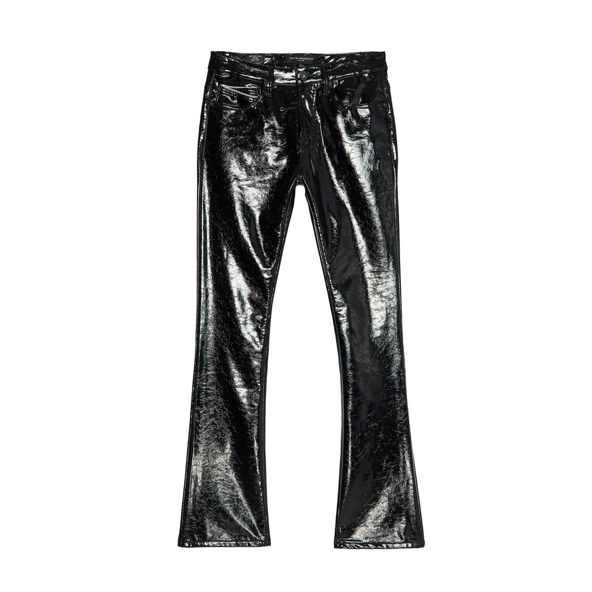 Cult's Patten Leather Lenny Bootcut 603 Jeans In Black