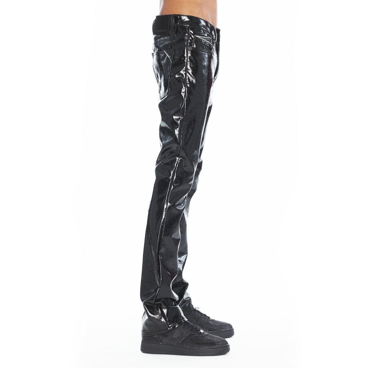 Cult's Patten Leather Lenny Bootcut 603 Jeans In Black