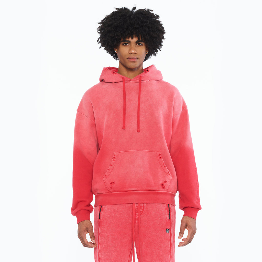 Cult's French Terry Pullover Sweatshirt 620 Grams In Racing Red