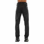 Cult's Vegan Leather Rocker Slim 602 Jeans In Black