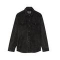 Cult's Classic Suede Full Button Shirt In Black