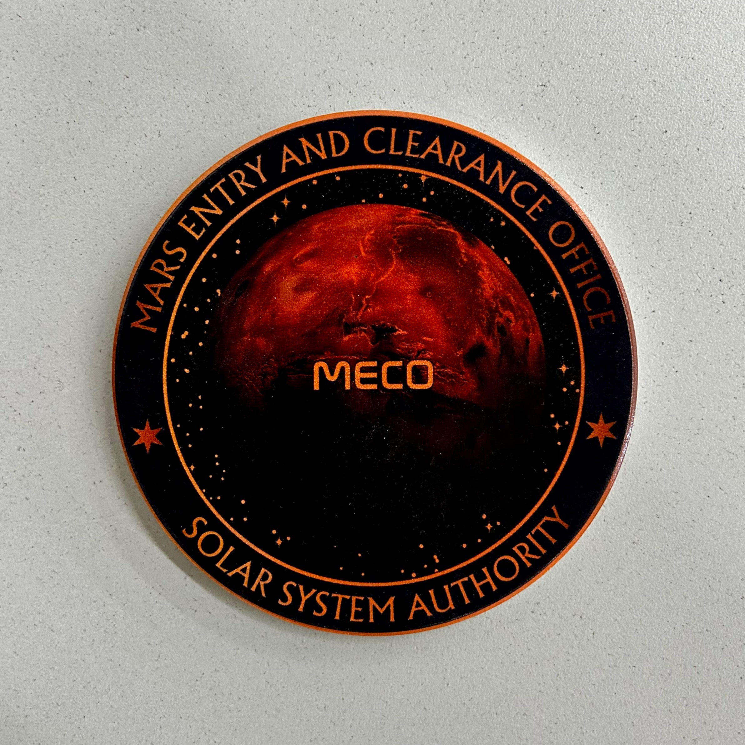 Mars Entry and Clearance Office Ceramic Coaster