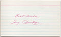 Lot of Four Tony Cloninger Braves/Reds/Cardinals Signed 3x5 Index Cards 145389