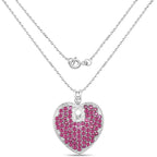 8.03 Carat Genuine Ruby .925 Sterling Silver Pendant