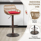 Modern Swivel Bar Stools Adjustable Counter Chairs