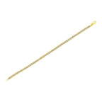 10K Yellow Gold Plated .925 Sterling Silver 1 cttw Prong-Set Diamond Pear Shape Link Bracelet (I-J Color, I1-I2 Clarity) - 7.25"