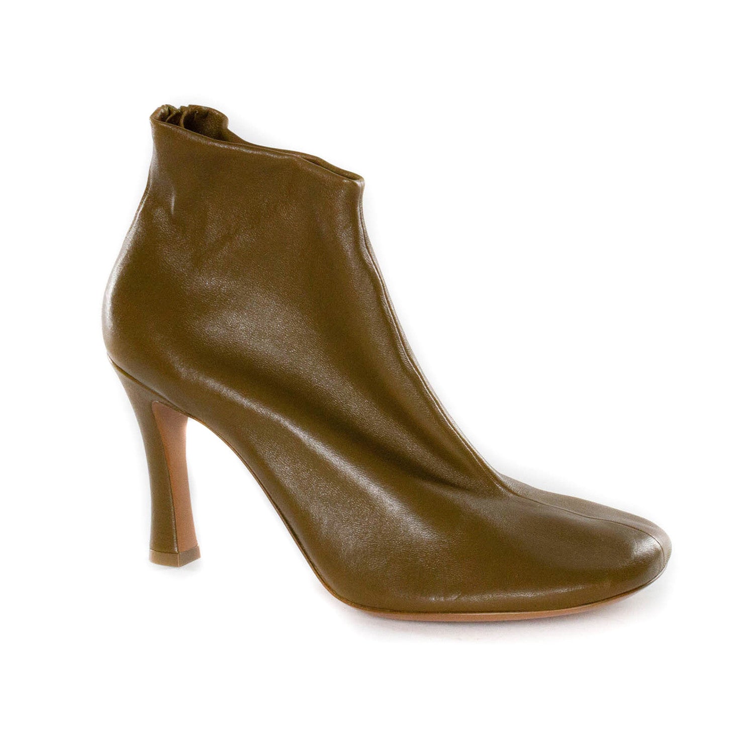 Heeled Ankle Boot // Light Brown