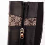 The Bellina Black Leather Women’s Knee-High Women Boot