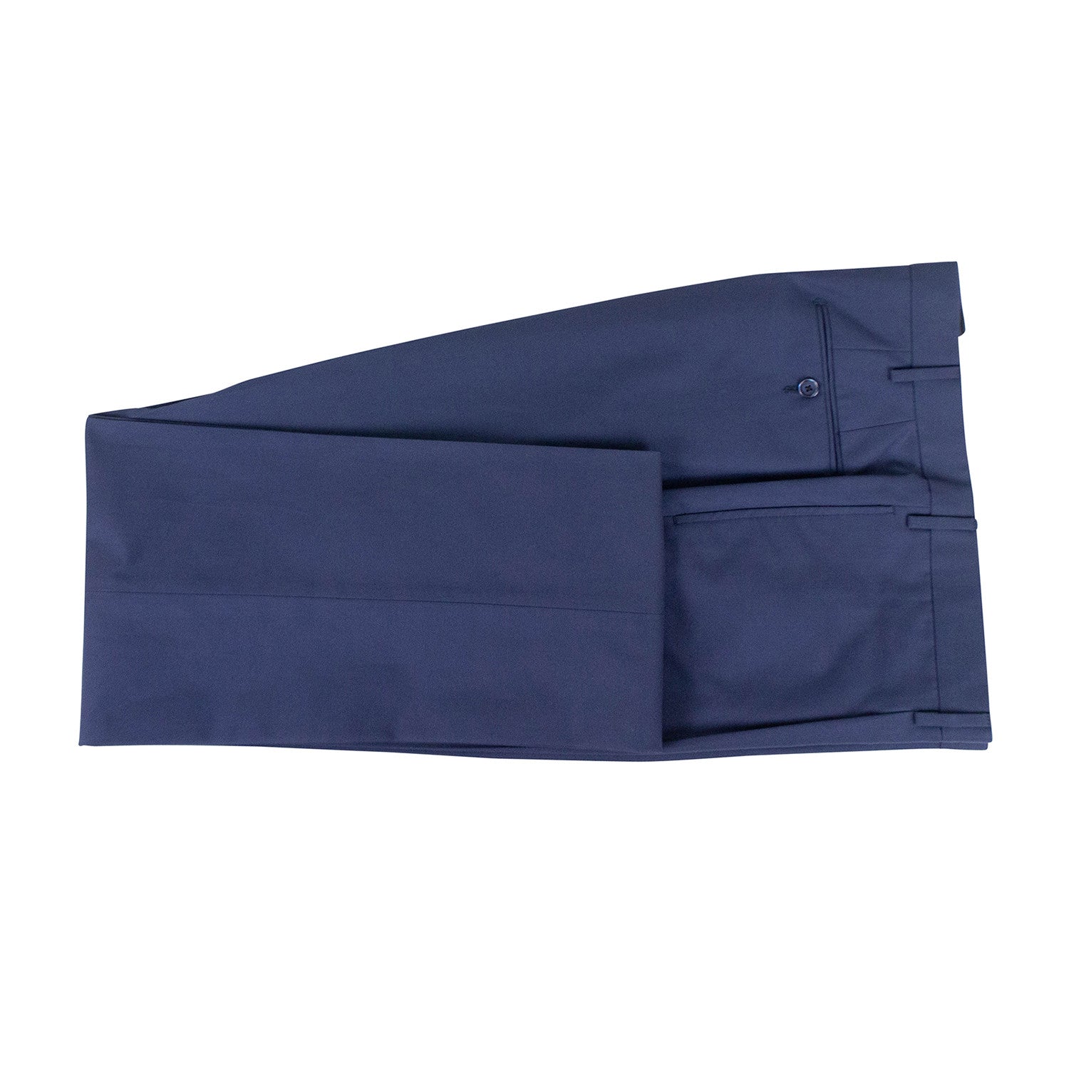 Cotton 3 Roll 2 Button Classic Fit Suit // Blue