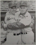 Curt Simmons/Robin Roberts HOF Signed/Inscr 16x20 Photo Phillies PSA/DNA 192399