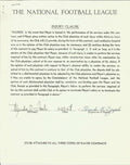 Frank Czapla Cleveland Browns Signed/Autographed 1958 NFL Injury Clause 150380