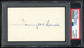Tommy McDonald HOF Autographed 3x5 Index Card Philadelphia Eagles PSA/DNA