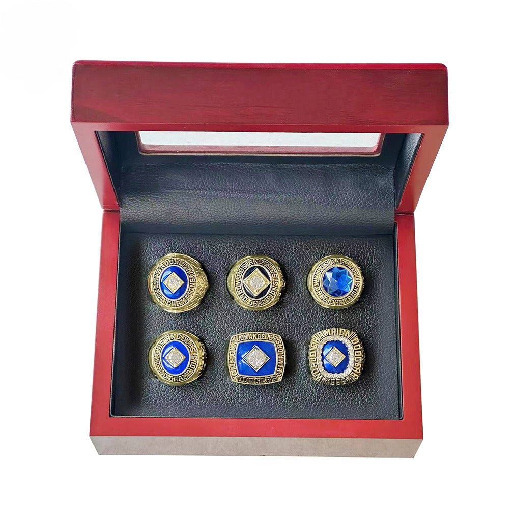 Los Angeles Dodgers World Series Championship Rings Set -Baseball Fan Gift & Memorabilia