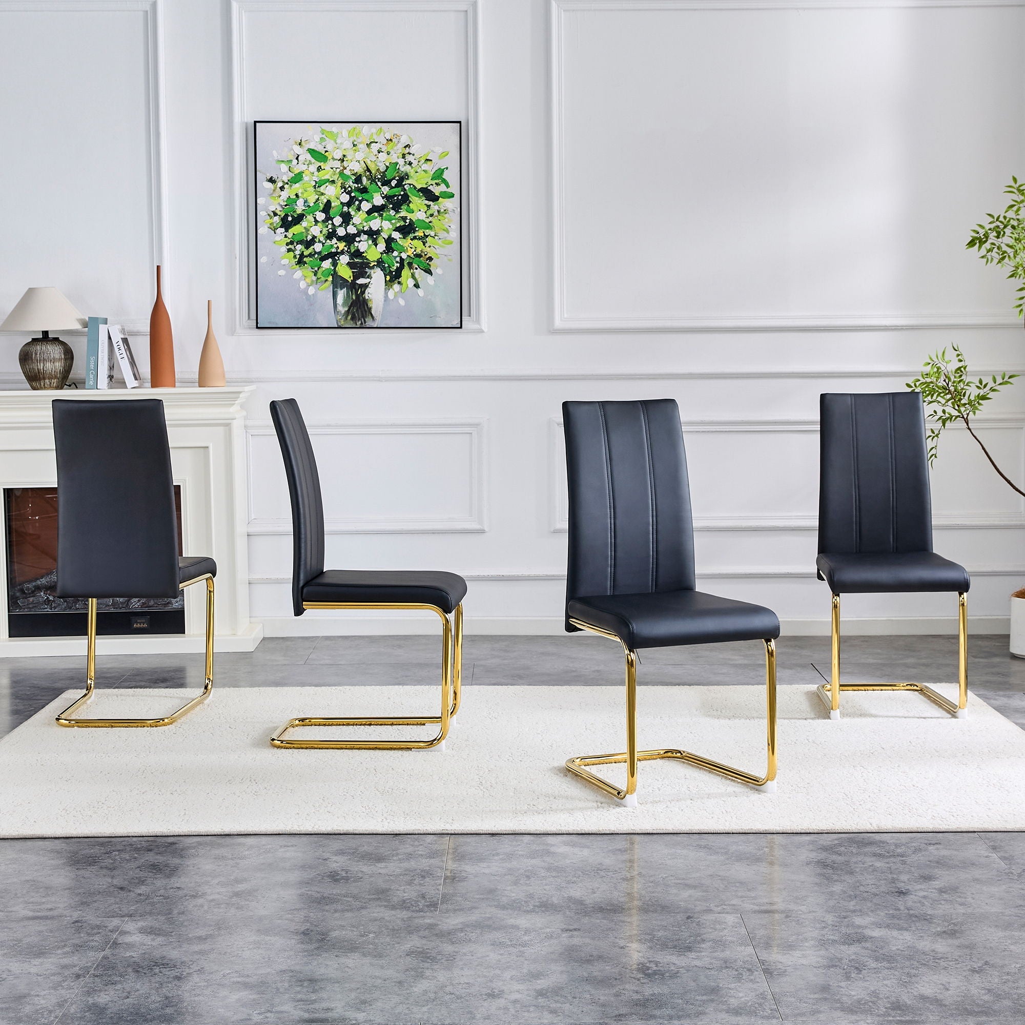 Luxury Aesthetic Upholstered Dining Chairs