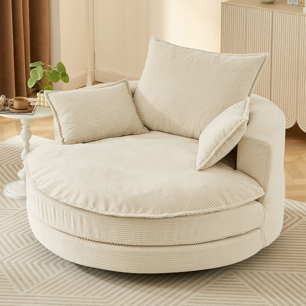 360° Swivel Accent Barrel Chair