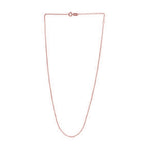Adjustable Cable Chain in 14k Rose Gold (0.97 mm)