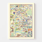 Vintage Black Hills Map, South Dakota 1940