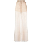 Prada Neutrals Trousers - Flared Trousers Women