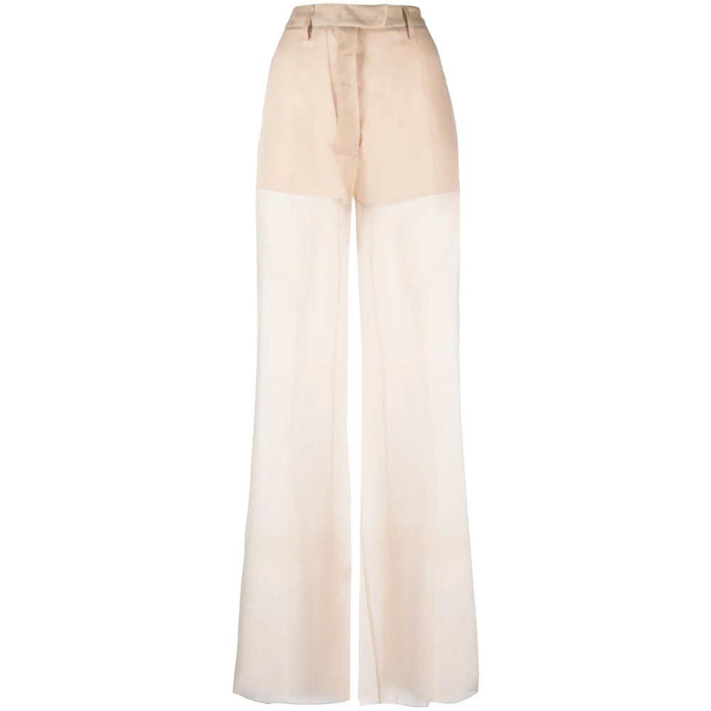 Prada Neutrals Trousers - Flared Trousers Women