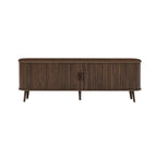 70" TV Stand, Media Center With Ample Storage - Dark Brown