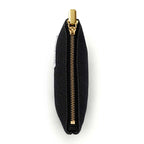 Lucy Mini Zipper Pouch | Black Washed Canvas