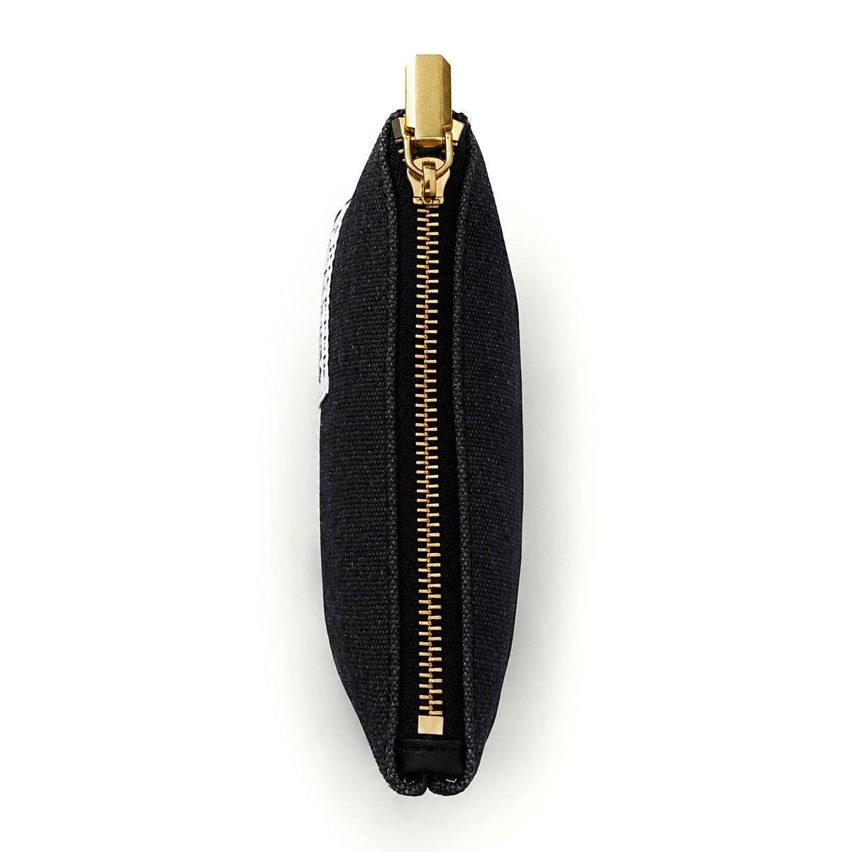 Lucy Mini Zipper Pouch | Black Washed Canvas