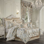J Queen Jacqueline King Comforter Set - Blue