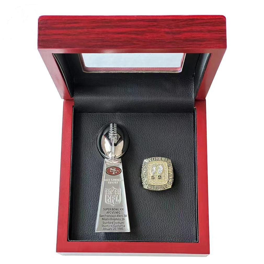 San Francisco 49ers Dynasty Era Ring & Trophy Set – Championship Replica Collector Display