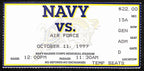 October 11, 1999 Air Force vs. Navy College Football Game Ticket Stub 190205