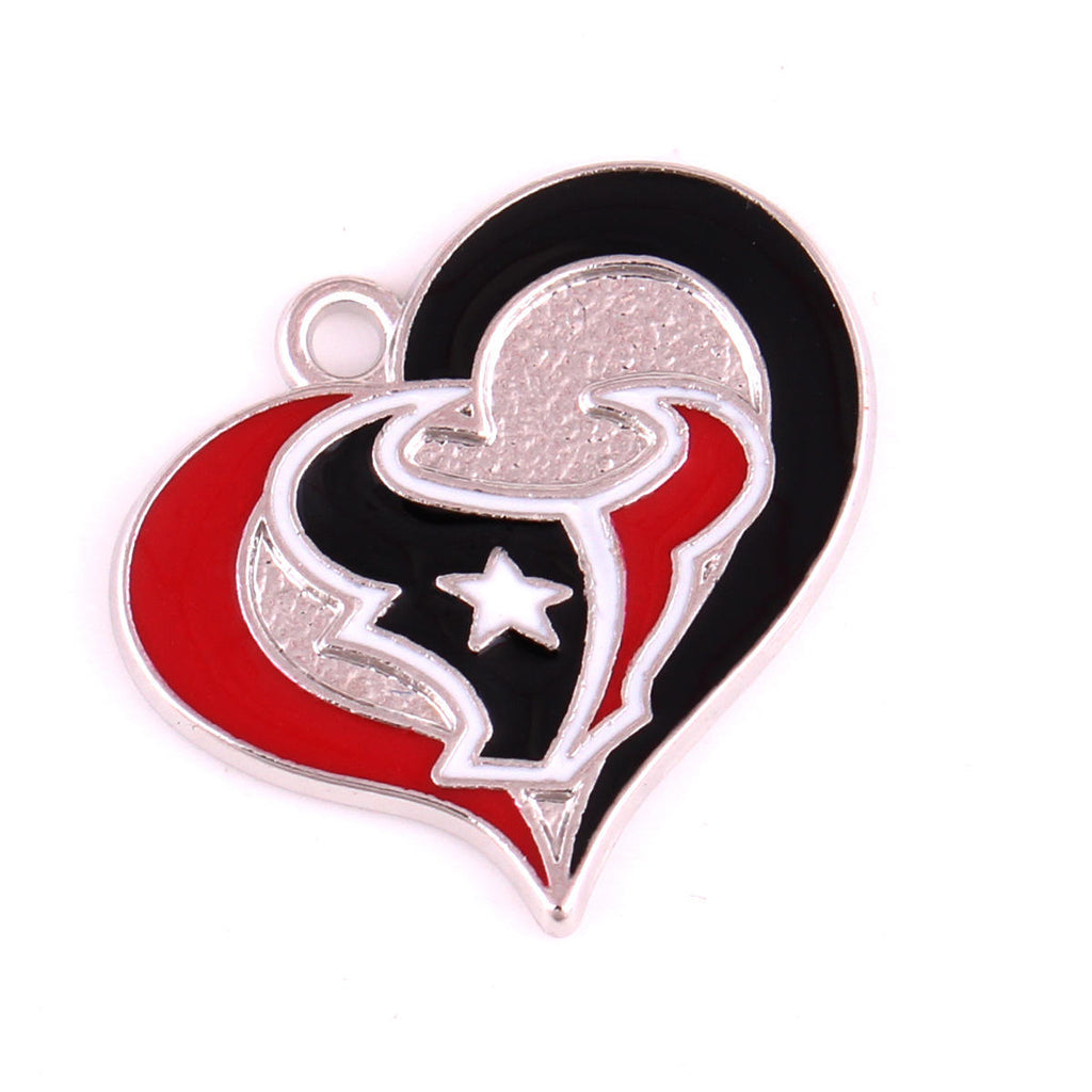 Football Team Logo Heart Earrings –  Game Day Accessories & Gift for Sports Fan