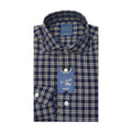 Dandy Life Flannel Checkered Shirt // Blue + Brown