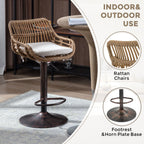 Modern Swivel Bar Stools Adjustable Counter Chairs