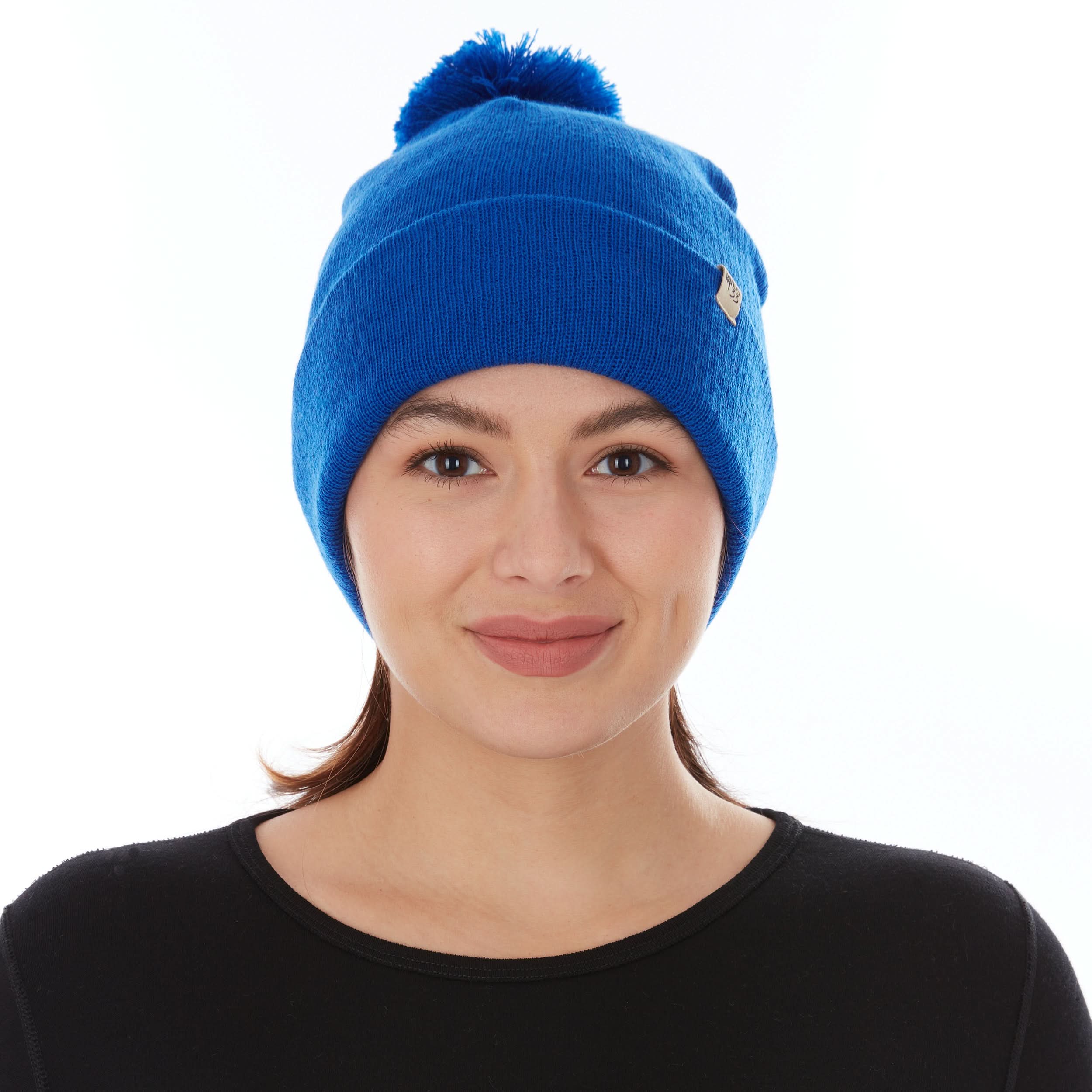 Midweight Merino Wool Knit Pom Beanie | 100% Merino Wool